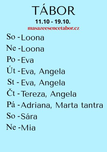 EVA SLEVA PO-ČT 20-23.10.